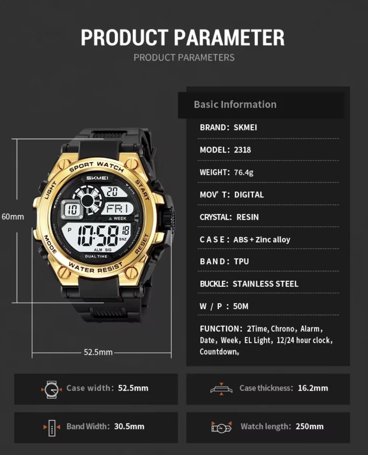 Reloj Skmei 2318