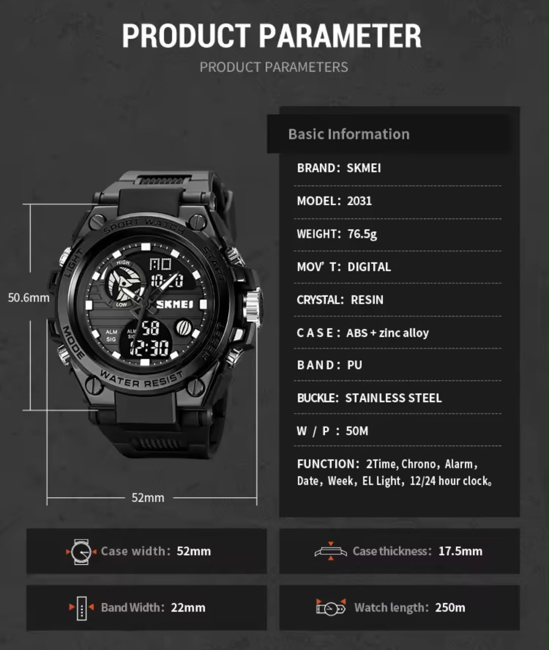 Reloj Skmei 2031