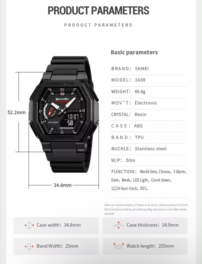 Reloj Skmei 2438