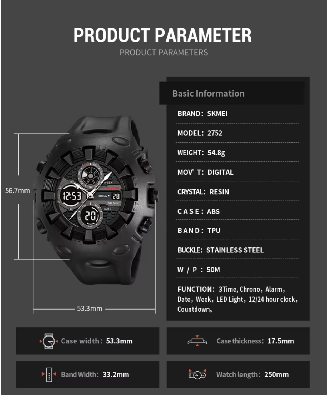 Reloj Skmei 2752