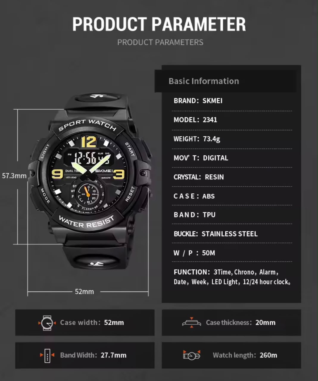 Reloj Skmei 2341