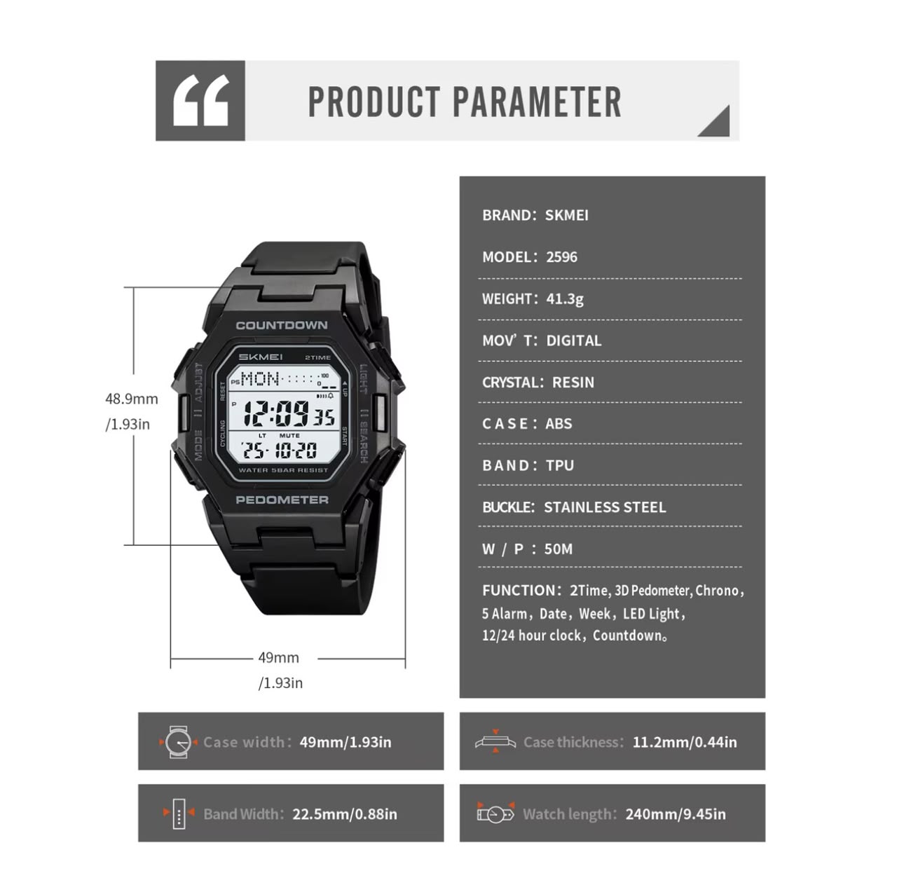 Reloj Skmei 2596