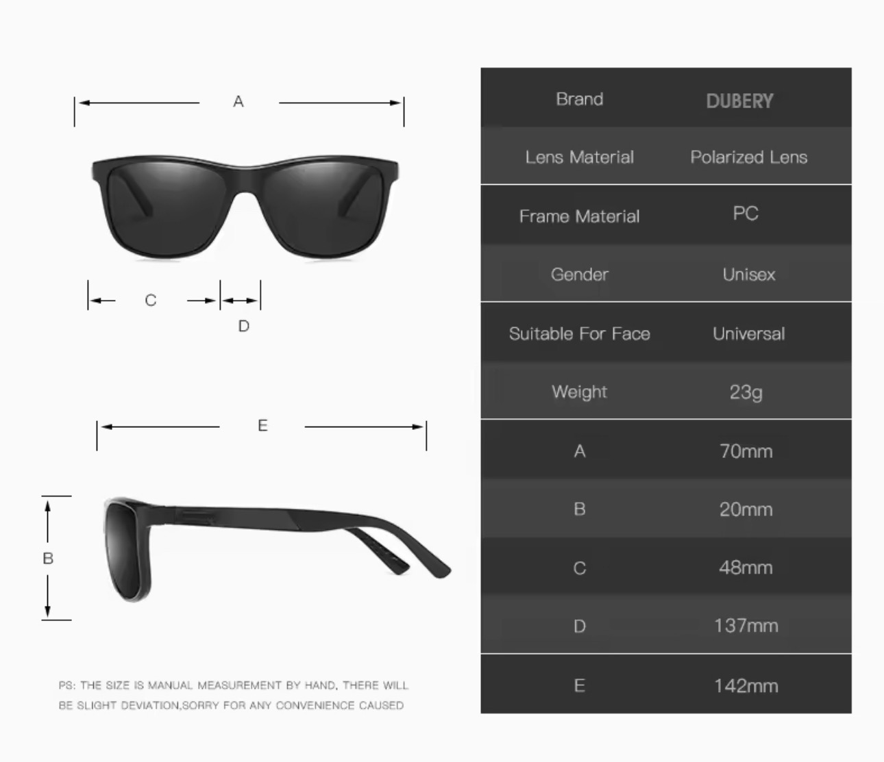 Lentes Dubery D002