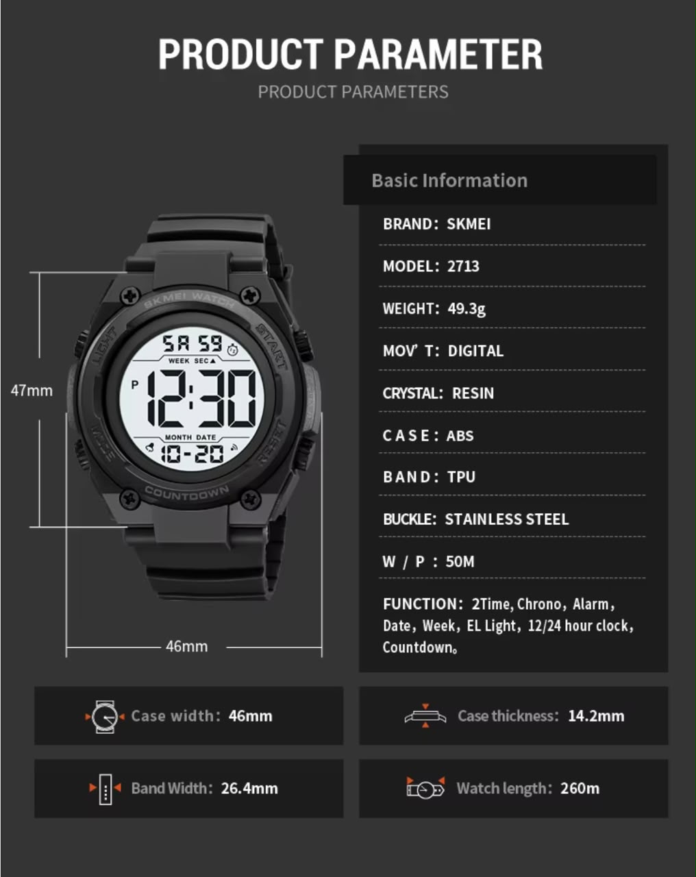Reloj Skmei 2713