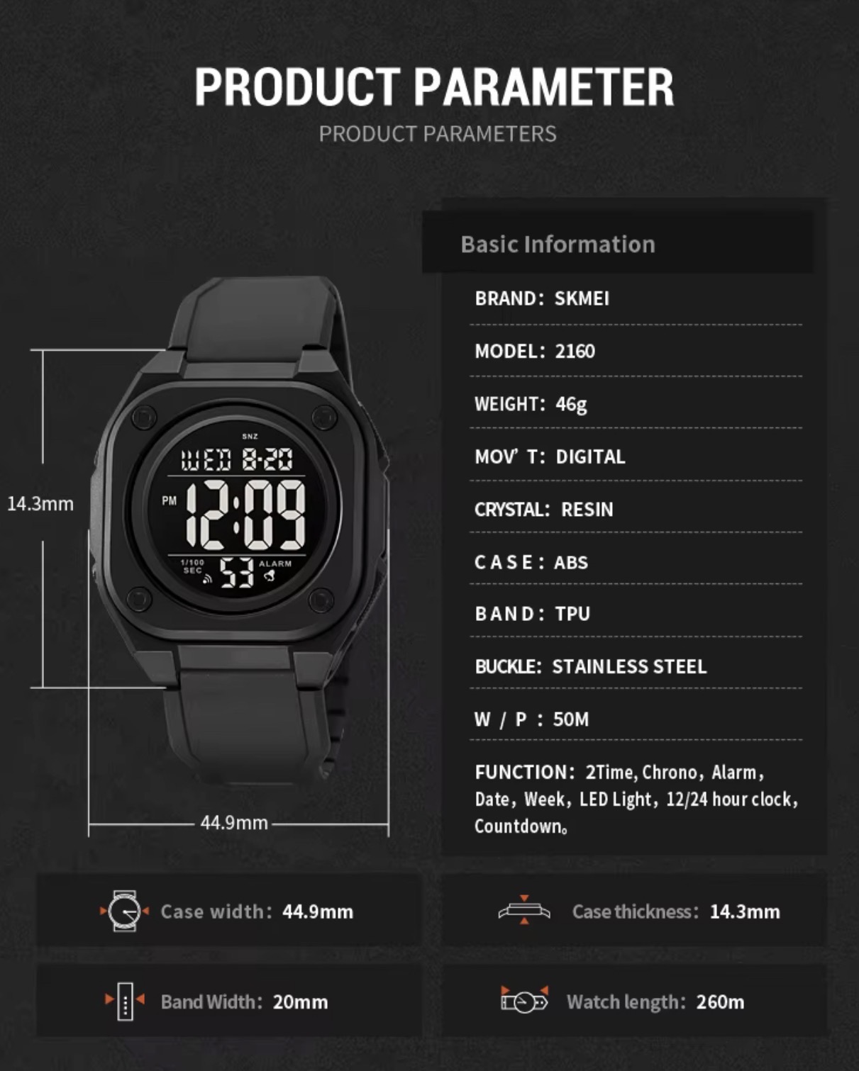 Reloj Skmei 2160