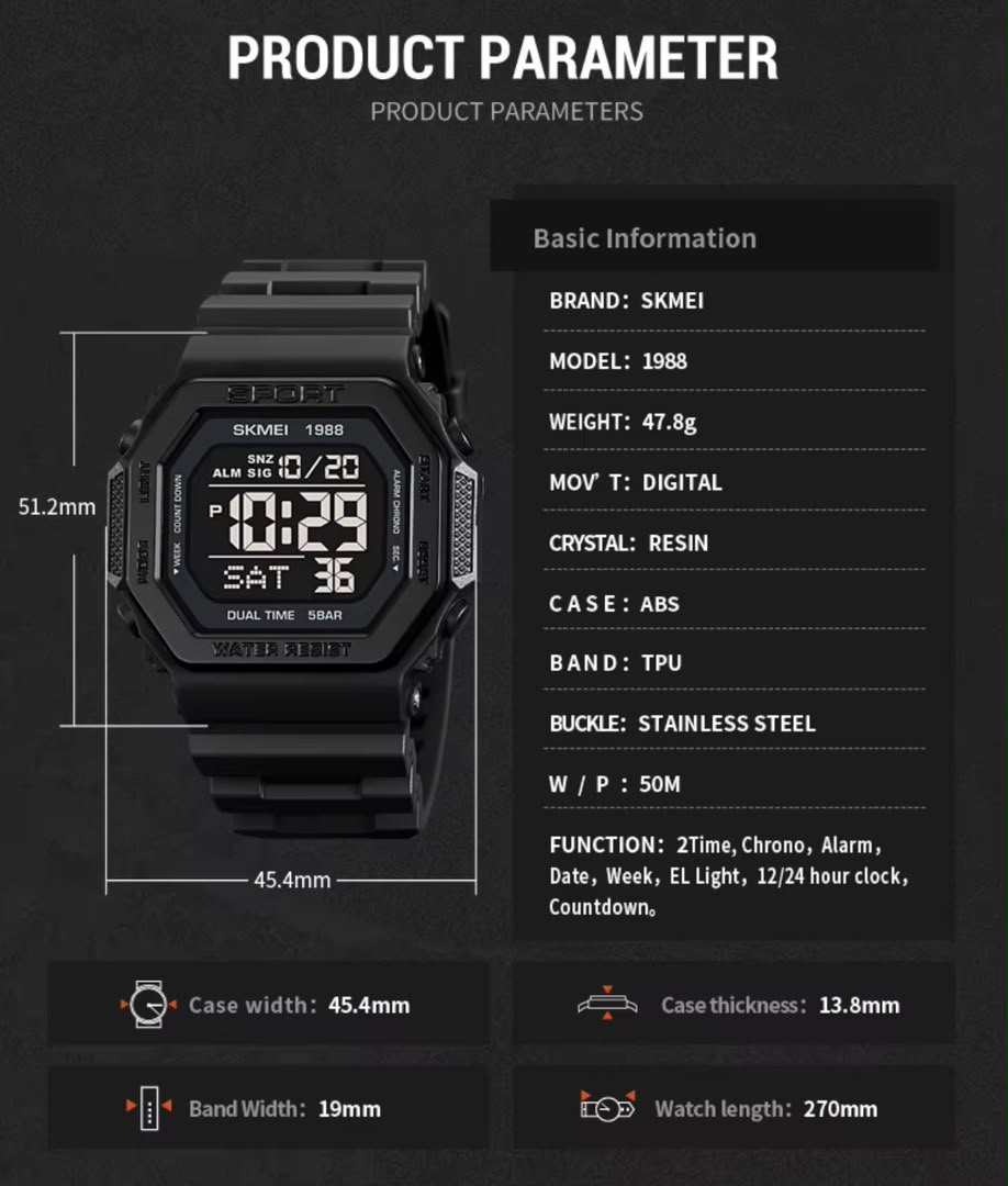 Reloj Skmei 1988