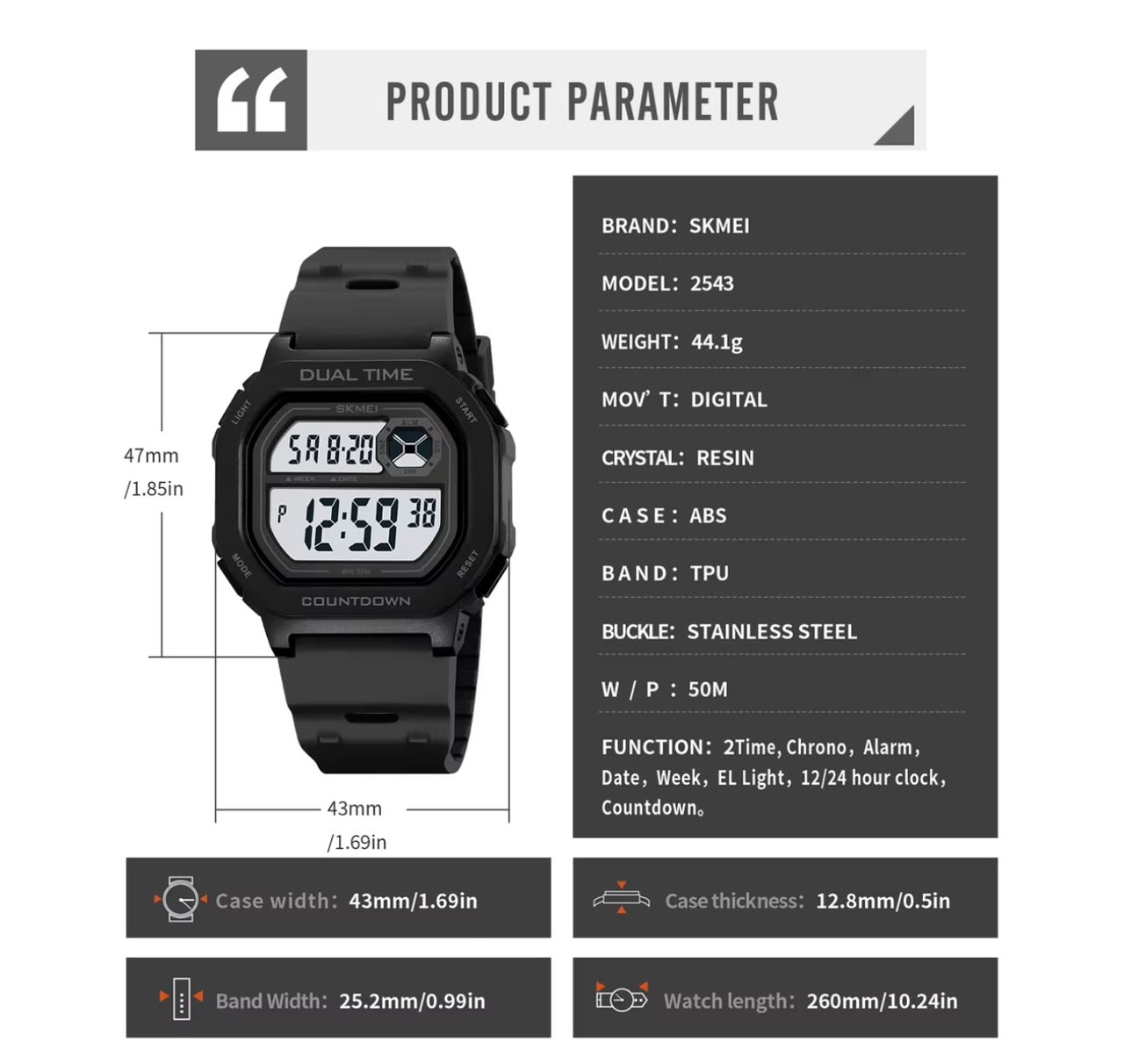 Reloj Skmei 2543